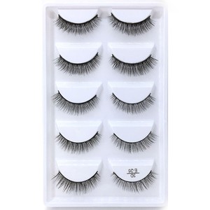 Vente en gros les plus populaires <span class=keywords><strong>3DE</strong></span> série 28 Styles 3D faux cils de vison cils en soie modèle naturel marque privée - Product Image 5
