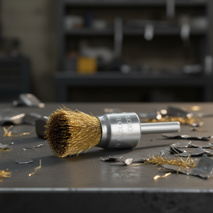 Brosse à pointe fine Fervi 30 mm en fil de laiton pour le polissage des métaux - Product Image 3