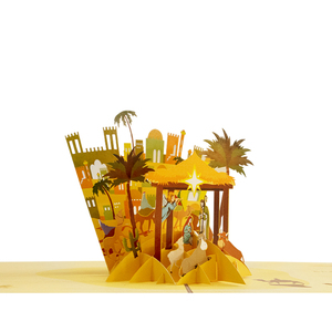 بطاقة تهنئة ثلاثية الأبعاد بطاقة تهنئة منبثقة وصلت حديثًا يدوية بطاقة رسالة تحية عيد الميلاد ورقة ثلاثية الأبعاد بطاقة تهنئة منبثقة - Product Image 6