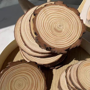 Chiyuan Round Wood Slice Decorations Pine Tree <b>Rings</b> For Home Diy Crafts - Product Image 1