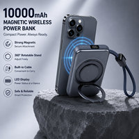 Batterie externe magnétique 3-en-1 personnalisée de haute qualité pour téléphone, 10000 mAh, charge rapide exclusive PD35W pour montre