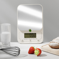 Báscula electrónica digital portátil multifunción de acero inoxidable para báscula de alimentos de cocina