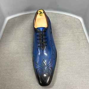 Fabricant de chaussures Oxford à la mode-Vente directe de chaussures décontractées pour hommes en cuir véritable Chaussures en cuir gravé - Product Image 6