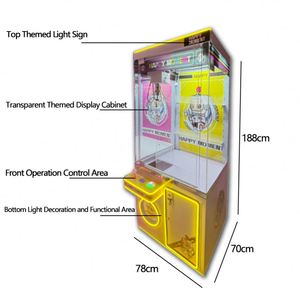 Arcade <b>Claw</b> <b>Machine</b> Prize Grabber Toy Vending <b>Game</b> Cabinet LED Light Catcher Coin Operated Amusement Equipment for Shopping Mall - Product Image 2