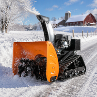 Machine de déneigement télécommandée, souffleuse à neige, charrue à neige, nettoyeur de piste à essence Loncin 196cc EPA pour pentes raides