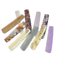 Nouvelle Brosse à Cheveux en Acétate de Haute Qualité, Motif Marbré, Imprimé Écaille de Tortue, Anti-statique, pour Soins Quotidiens des Cheveux