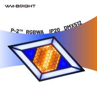 Lumière matricielle rétro LED RGBAW DMX512 Ra90 14CH 50W en alliage d'aluminium pour parcs à thème, spectacles d'éclairage polyvalents, événements, DJ, discothèque