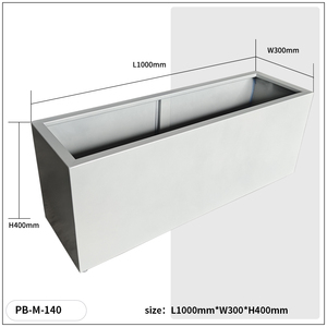 Chất Lượng Cao Tùy Chỉnh Lớn Cao Dài Trồng Hộp Thép Không Gỉ Ngoài Trời Vườn Chậu Hoa Với Corten Thép Bền Phong Cách - Product Image 2