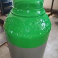 TPED 140MM 166.6BAR 8L Dioxyde de Carbone Argon Oxygène Azote Hydrogène Hélium Acétylène Ethylène Cylindre de Gaz Mixte Avec Marque PI