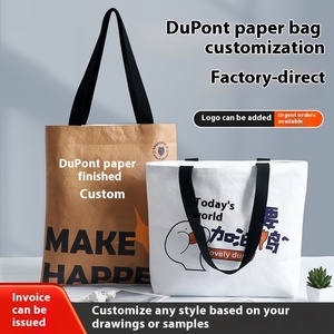 Dupont sinh thái thân thiện có thể giặt Giấy túi xách biểu tượng tùy chỉnh mô hình sinh viên mua sắm túi cho văn hóa quảng cáo sử dụng - Product Image 3