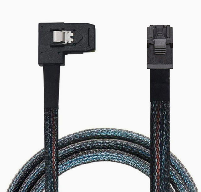 MINI SAS HD SFF-8643 4I to SAS SFF-8087 Right-hand Server Internal Connection Cable
