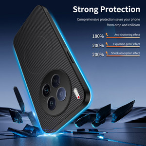 Funda de cuero PU con textura de fibra de carbono para Tecno Camon 40 Premier Camon40 Pro 30 fundas traseras duras magnéticas antideslizantes de parachoques de TPU - Product Image 2
