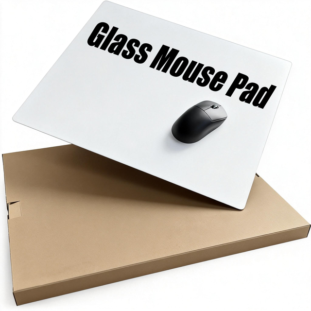Mall Tempered Glass Mouse Pad Smooth Hard Surface Gaming Mat with Cartoon/Anime Design Non-Slip Base & Custom Logo in Stock