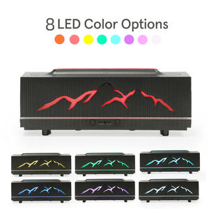 Diffuseur d'arômes JCSY 0,5 L, humidificateur ultrasonique à branchement USB avec motif montagne et lumière bleue pour usage domestique et commercial - Product Image 5