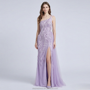 <span class=keywords><strong>Abito</strong></span> da sera a sirena viola lussuoso <span class=keywords><strong>con</strong></span> piume, <span class=keywords><strong>monospalla</strong></span> e <span class=keywords><strong>spacco</strong></span> laterale, <span class=keywords><strong>lungo</strong></span>, ideale per matrimoni e feste da donna - MB40067 - Product Image 1