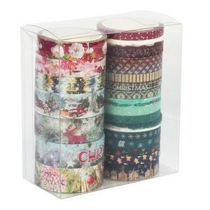 เทปวาชิลายคริสต์มาสวินเทจ Jinxiang ขนาด 5 ม. x 24 ม้วน เทปกระดาษตกแต่งสำหรับงานประดิษฐ์และห่อของขวัญ - Product Image 5