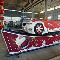 Manège portable de Noël : Mini voiture volante montée sur remorque