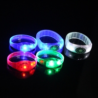Bracelet de sécurité à LED clignotant pour fêtes et fournitures Bracelets Bracelet pour enfants Cadeau