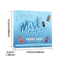 Coffret de parfums Bosuya, 4 flacons, sans alcool, longue tenue, senteurs florales et fruitées, brume corporelle, parfum de niche, 40 ml, vente en gros, cadeau