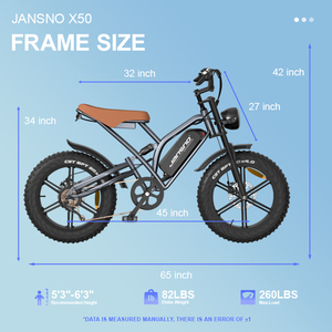 Bicicleta Eléctrica de 48V 14Ah con Batería Extraíble, Motor Potente de 750W, Largo Alcance de 40 Millas, Neumáticos Gruesos de 20*4 Pulgadas, Certificación UL, 7 Velocidades, para Adultos - Product Image 2