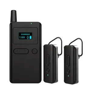 Black Ht Smart crypted-phone Handheld BF Telsiz sistemi di guida turistica Walkie Talkie a lunga distanza per agenzia di viaggi