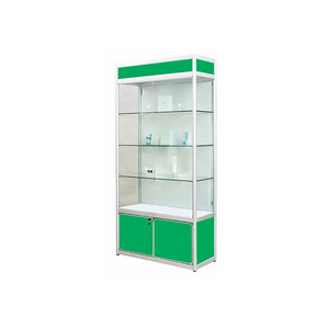 Vitrine en verre de <span class=keywords><strong>pharmacie</strong></span> <span class=keywords><strong>professionnelle</strong></span>-Vitrine compacte de produits de santé avec éclairage LED et portes en verre trempé verrouillables - Product Image 4