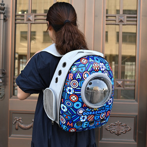 Doraemon Pet Backpack 40L Breathable Space Capsule Style For Cats Dogs Carrier Oxford Cloth <b>PC</b> Acrylic - Product Image 1