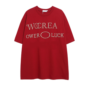 Camiseta Unisex de Alta Calidad Personalizada con Logotipo de Perlas de Burbuja 3D, 100% Algodón, 180 Gsm, Corte Holgado - Product Image 3