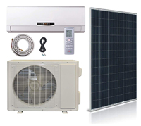 9000btu-24000btu Climatisation Solaire Dc 48v Hors Réseau Hybride 100% Climatiseur Alimenté Solaire