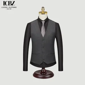 Chaleco de rayas británico para hombre, traje de ajuste Formal profesional, chaleco informal de negocios para novio, boda, padrino, vestido, chaleco