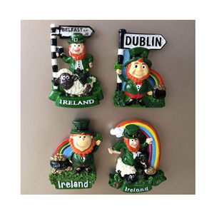Aimant De Réfrigérateur Irlande Avec Trèfle Vert Souriant Pour Les Fans Dublin Riverdance Blarney Stone And Castle Kilkenny Galway Emerald Isle Souvenir 1073129658