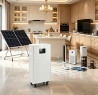 Système de stockage d'énergie domestique tout-en-un 16 kWh, pack de batteries et racks pour système de stockage d'énergie solaire avec onduleur solaire hybride