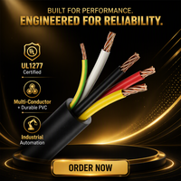 Câble de commande industriel JZD OEM E UL1277 600V, câble de platelage multiconducteurs en cuivre, résistant aux intempéries, TC-ER