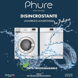 Poudre détartrante Phure Bio 80g, non toxique, écologique, détartrant désinfectant pour machines à laver et lave-vaisselle - Product Image 4