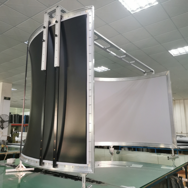 180 /360 Degree HD Cinema Simulator System Curved Projection Screen/Curved Frame Screen for Home Cinema/theater