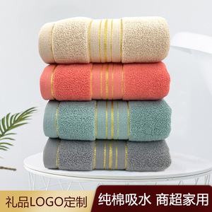 Toallas Faciales a Rayas de Algodón Puro 35x75cm, Toallas Suaves para la Piel, Ideales para Regalo, Hogar, Oficina y Eventos - Product Image 4