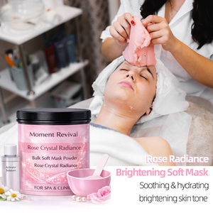 มาส์กผงเนื้อนุ่มแบบกำหนดเอง MOQ ต่ำ รับผลิต OEM แบรนด์ส่วนตัว ตัวอย่างมาเร็ว คอลลาเจน คาเวียร์ กุหลาบ คลอเรลล่า มาส์กแบบแห้ง พร้อมส่งแบบดรอปชิป - Product Image 5