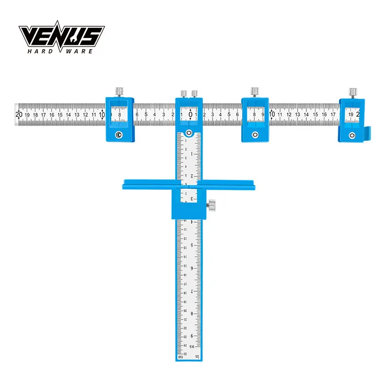 Outils de gabarit de perçage pour trous de poinçonnage, perçage réglable multifonctions, 4 pièces