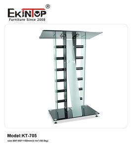 Ekintop Modern kilise minber podyum tasarım konferans okulu sınıf mobilyası cam podyum minber - Product Image 1