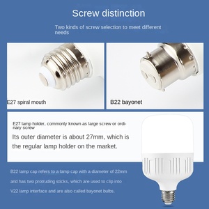 <span class=keywords><strong>Ampoule</strong></span> à économie d'énergie LED super lumineuse E27 vis filetée durable B22 globe à <span class=keywords><strong>baïonnette</strong></span> pour alimentation domestique - Product Image 4