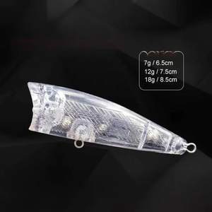 <span class=keywords><strong>Leurre</strong></span> de pêche artificiel flottant pour <span class=keywords><strong>eau</strong></span> <span class=keywords><strong>douce</strong></span>, type Popper, pour la pêche à la traîne en mer, en bateau, pour poissons de mer et carpes. - Product Image 2