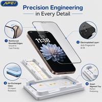 Kit d'installation Magic Box pour protections d'écran HD transparentes anti-poussière et résistantes aux fissures, installation facile pour iPhone 17 18 Pro Max 16 15