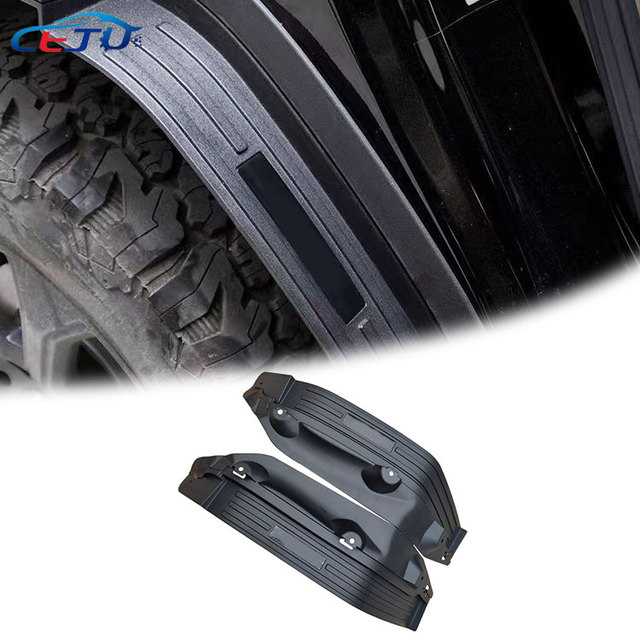 Black ABS Car Body Kits Rear Wheel Fender Mud Flaps Mudguards for BYD Fangchengbao Bao Formula Leopard 5 Denza B5 2024+