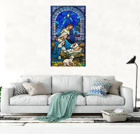 Carré moderne DIY Diamant Art Peinture Kit Portrait Religieux Avec Jésus Tissu Matériel Décoration de La Maison
