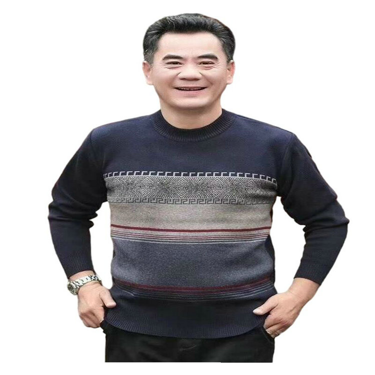 2.45 Dollar Model HF006 Knit Thick Loose Fall Winter loose plus size men sweater with many patterns