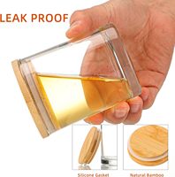 Bocaux à bougie en verre transparent en vrac de 6oz 8oz 10oz 12oz avec couvercles en or de luxe Boîtes personnalisées Emballage de boîtes à couvercle de pot de luxe uniques