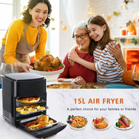 Friteuse à air numérique intelligente en acier inoxydable 6L, personnalisable OEM, antiadhésive, avec protection contre la surchauffe, pour usage domestique et en camping-car KA03003
