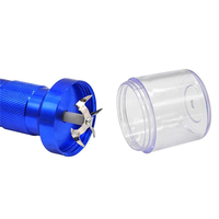 Broyeur électrique en forme de lampe torche pour herbes, épices, tabac, broyeur manuel en alliage d'aluminium, accessoires pour fumer
