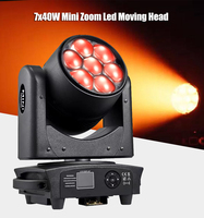 WANRAY Haute Qualité Auto Sound DMX Zoom Faisceau Lumières Lavage DMX 7*40W Rgbw DJ Tête Mobile Wash Light