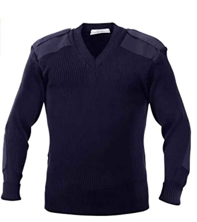 Mens jersey pullover sweater custom knitting wool acrylic v-neck tactical sweater in spring autumn